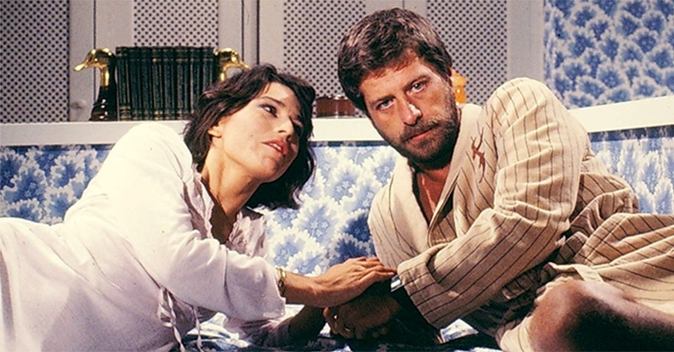 Em "Amor com Amor se Paga", Wanda Estefânia e Flávio Galvão viviam o casal Tito e Santusa