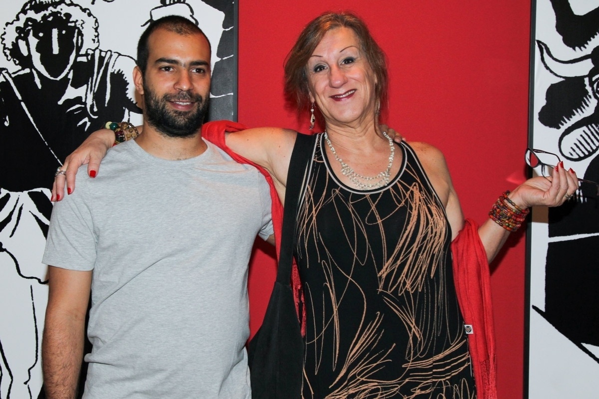 20.set.2014 - As tiras, as cores e a militância de Laerte estão na mostra ?Ocupação Laerte?, que teve abertura no sábado (20), com a presença do cartunista, no Itaú Cultural, em São Paulo - Manuela Scarpa/Photo Rio News