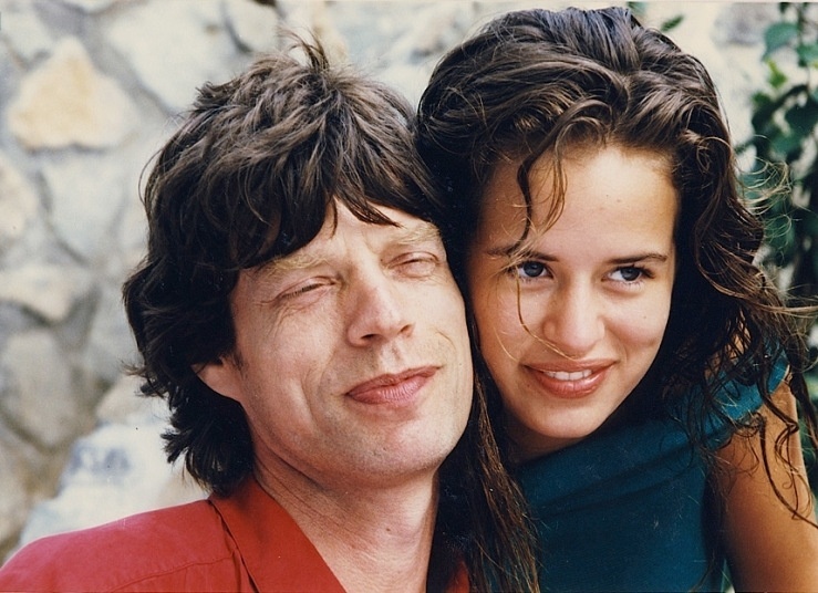 O vocalista da banda Rolling Stones, Mick Jagger, e a filha Jade