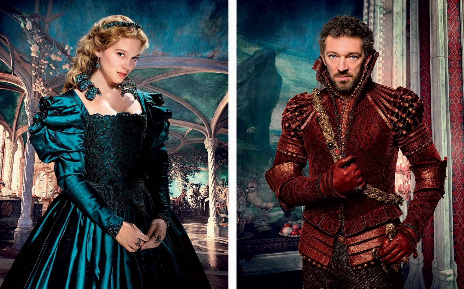 Léa Seydoux e Vincent Cassel em "A Bela e a Fera" - Divulgação