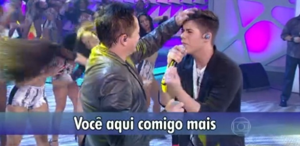 Leonardo lança o filho José Felipe como cantor sertanejo - Reprodução/TV Globo