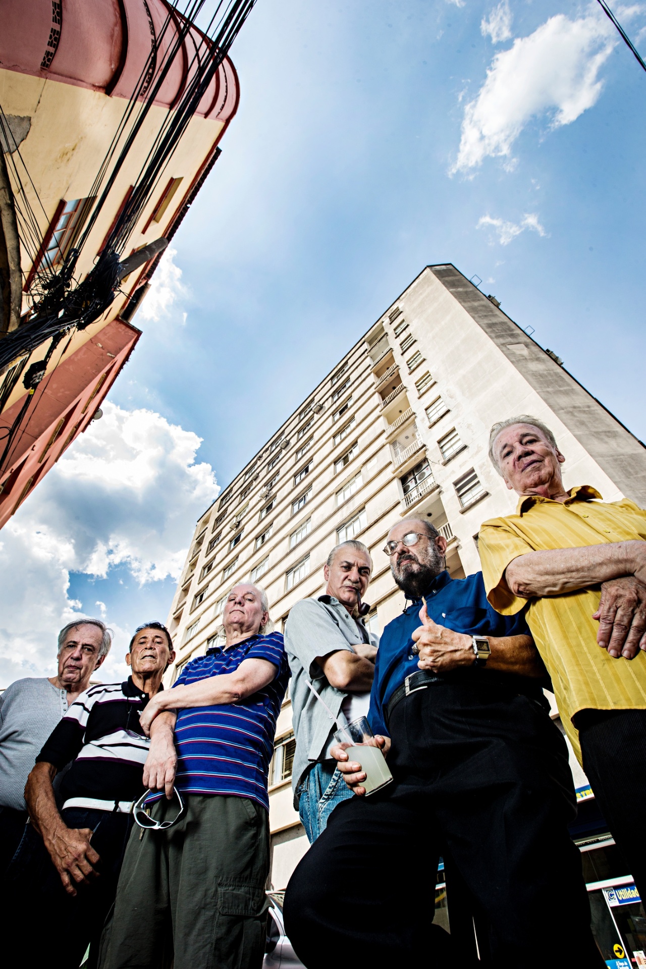 Os cineastas da Boca do Lixo Alfredo Sternheim, Clery Cunha, Antônio Ciambra, José Mojica Marins, Francisco Cavalcanti e Mário Vaz Filho - Eduardo Knapp/Folhapress