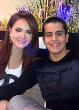 MC Bruninha com o noivo Hyago Lopes