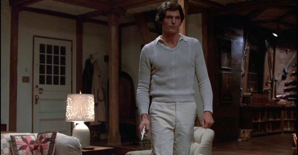 Christopher Reeve em cena do filme "Armadilha Mortal" (1982)