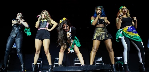 As garotas do Fifth Harmony durante o show que fizeram em São Paulo em 2014 - Manuela Scarpa/Photo Rio News