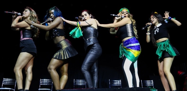 As garotas do Fifth Harmony durante a apresentação que elas fizeram no Brasil em 2014 - Manuela Scarpa/Photo Rio News
