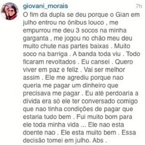 Giovani - Reprodução/Instagram  - Reprodução/Instagram 