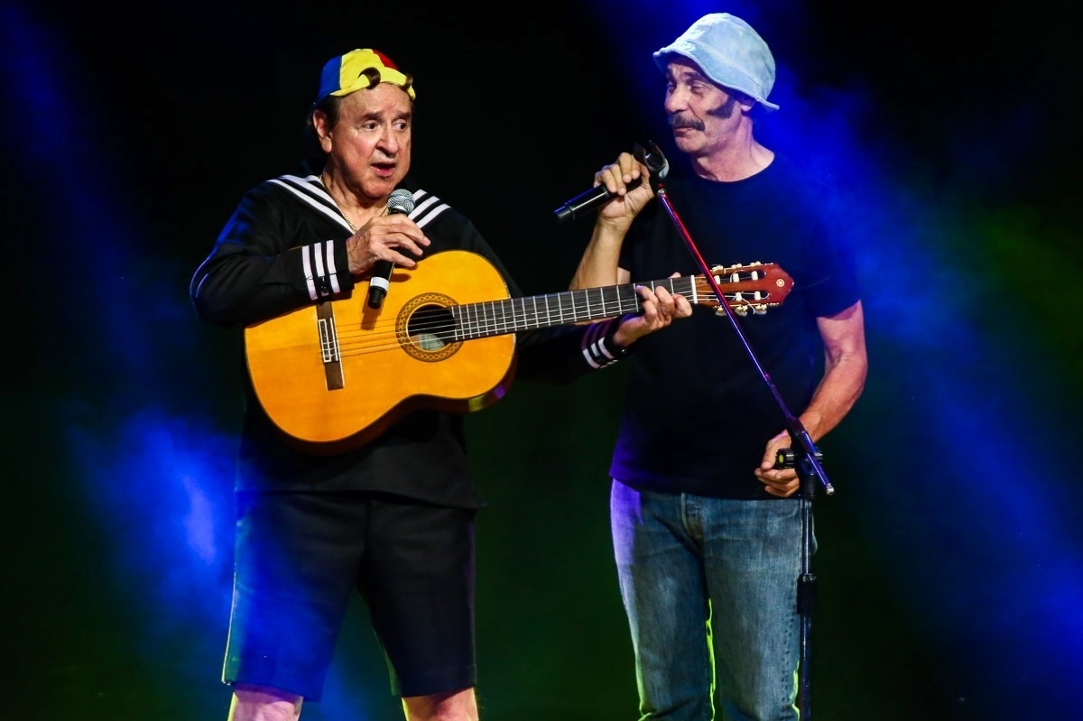 12.out.2014 - Carlos Villagrán, o Kiko do "Chaves" ressuscita o personagem Seu Madruga em seu show em São Paulo - Manuela Scarpa/Photo Rio News