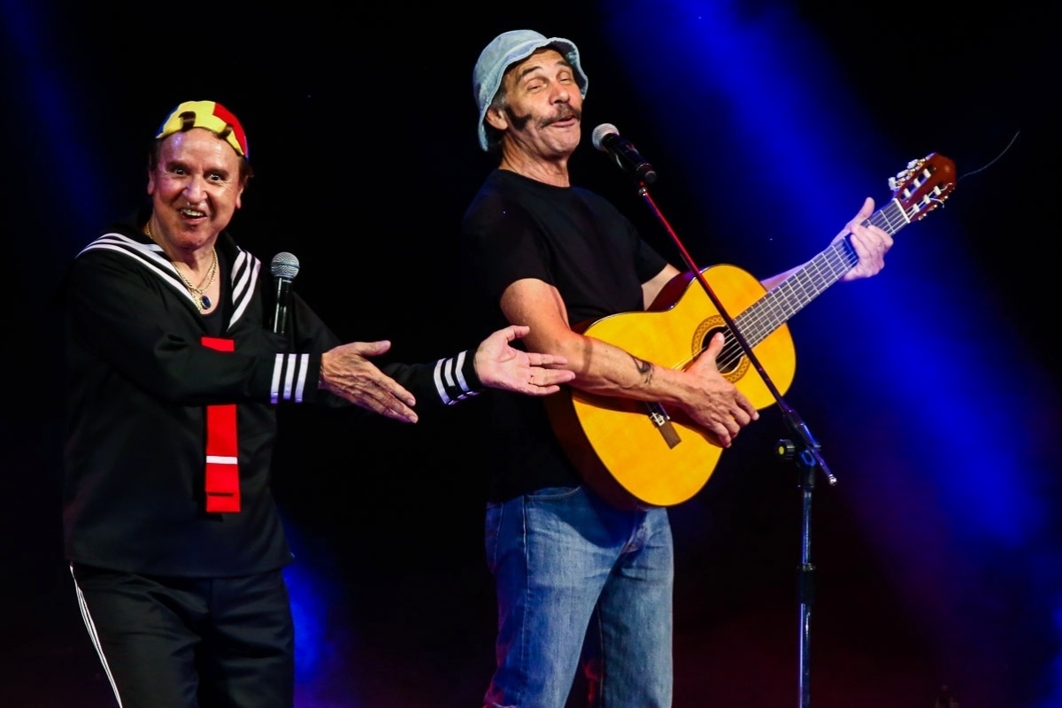12.out.2014 - Carlos Villagrán, o Kiko do "Chaves" ressuscita o personagem Seu Madruga em seu show em São Paulo - Manuela Scarpa/Photo Rio News