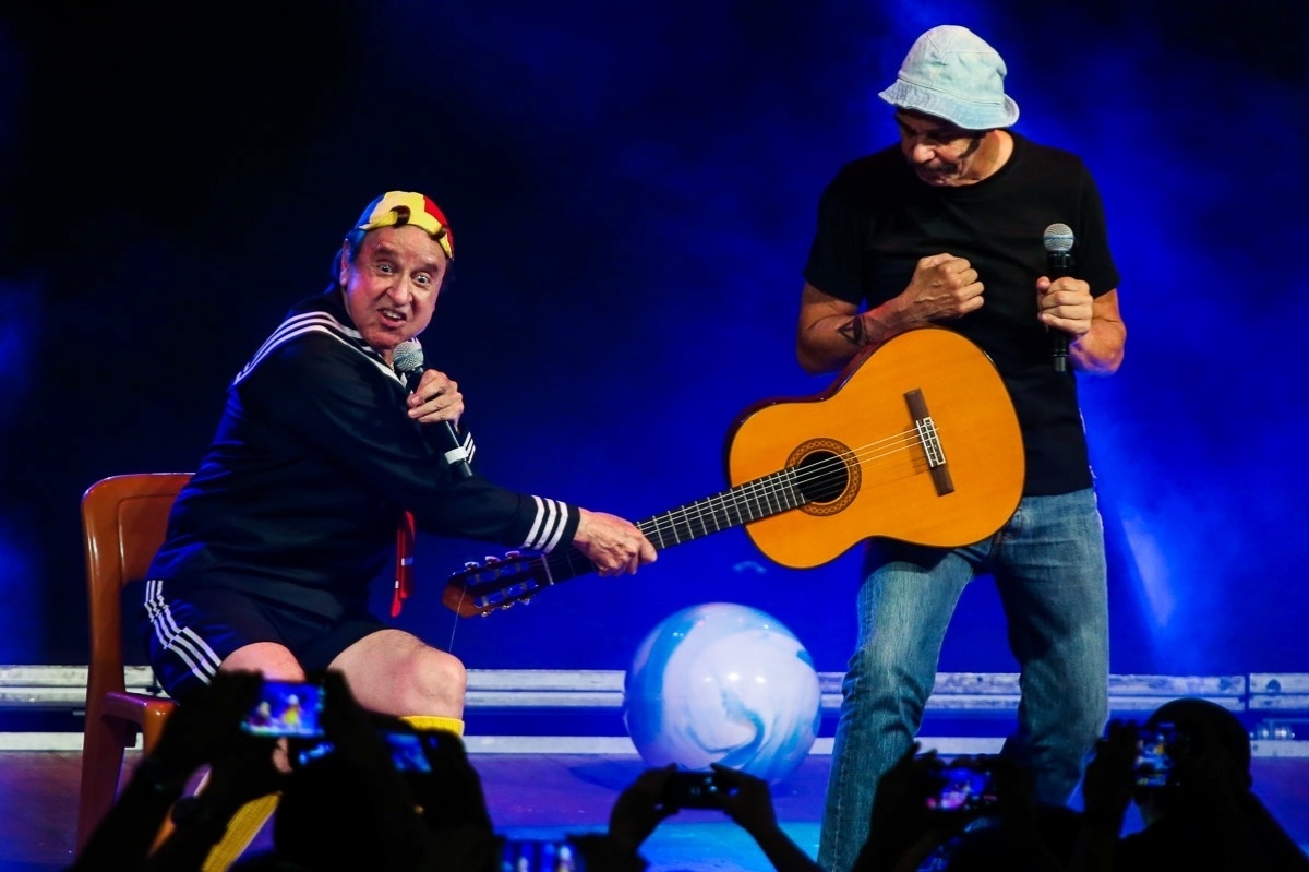 12.out.2014 - Carlos Villagrán, o Kiko do "Chaves" ressuscita o personagem Seu Madruga em seu show em São Paulo - Manuela Scarpa/Photo Rio News