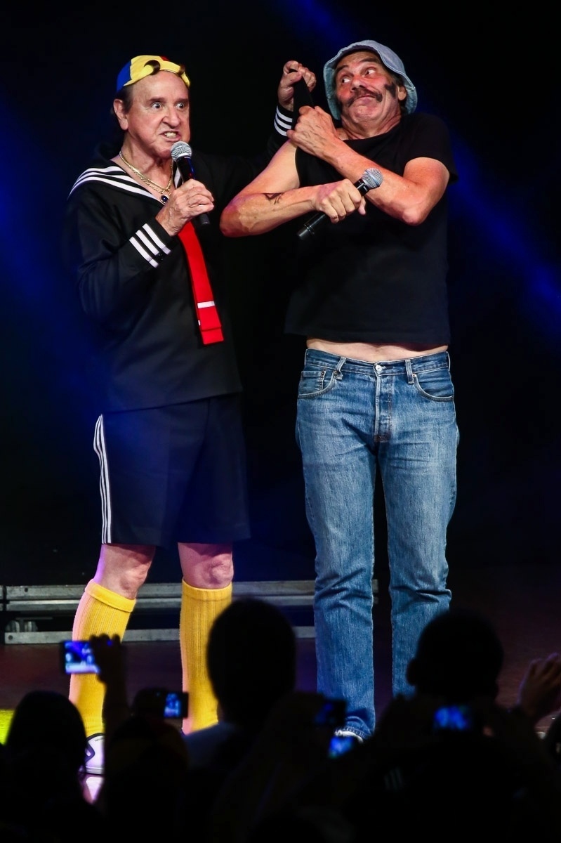 12.out.2014 - Carlos Villagrán, o Kiko do "Chaves" ressuscita o personagem Seu Madruga em seu show em São Paulo - Manuela Scarpa/Photo Rio News