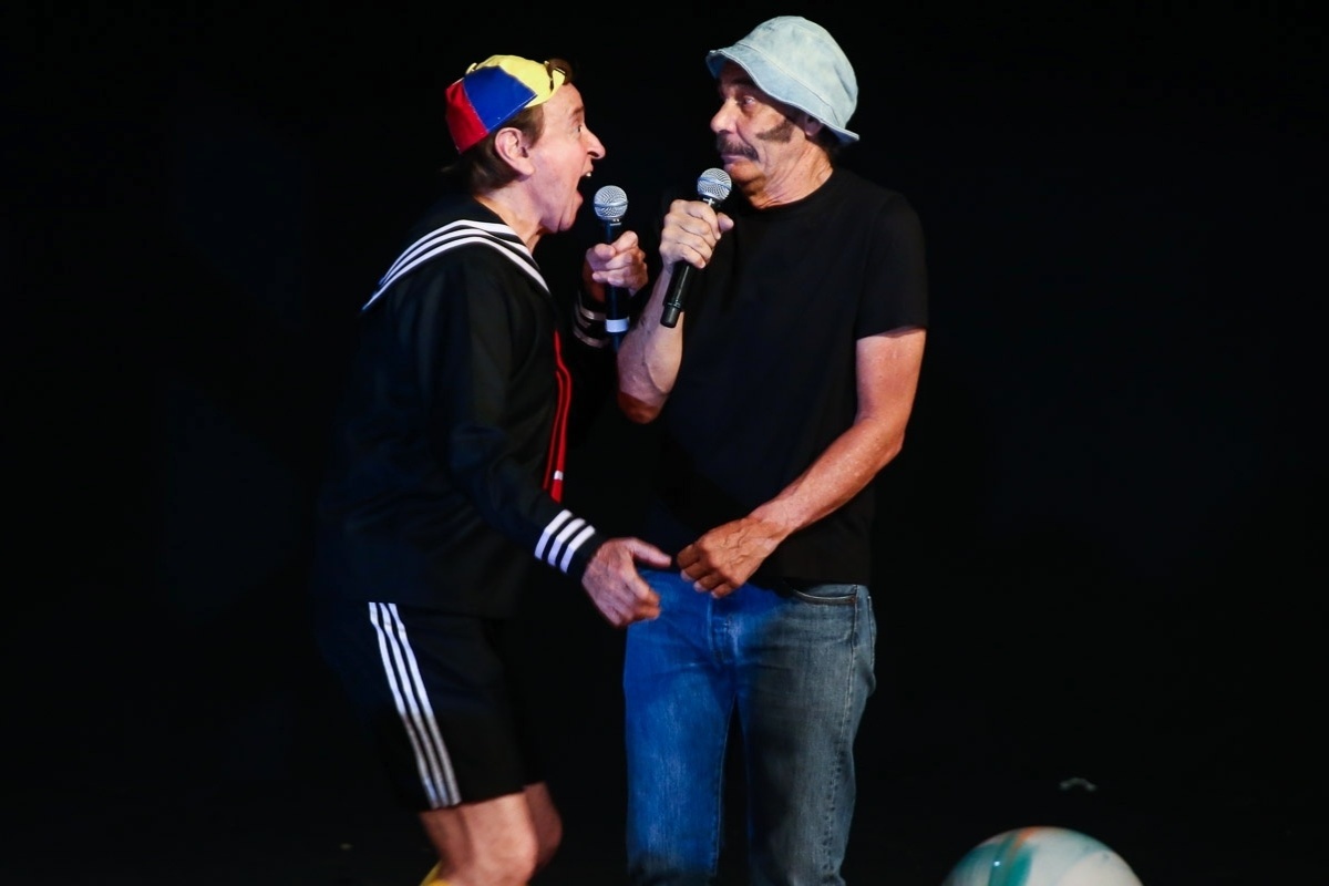 12.out.2014 - Carlos Villagrán, o Kiko do "Chaves" ressuscita o personagem Seu Madruga em seu show em São Paulo - Manuela Scarpa/Photo Rio News