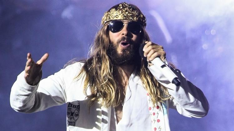 16.out.14 - A banda Thirty Seconds to Mars, do vocalista e astro de Hollywood Jared Leto, faz show no Espaço das Américas, em São Paulo - Manuela Scarpa/Photo Rio News - Manuela Scarpa/Photo Rio News
