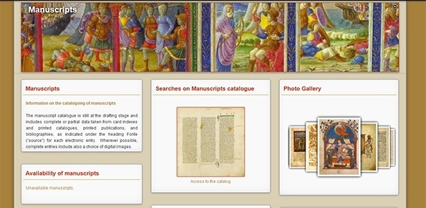 Site da Biblioteca Apostólica Vaticana mostra o catálogo dos manuscritos - Reprodução