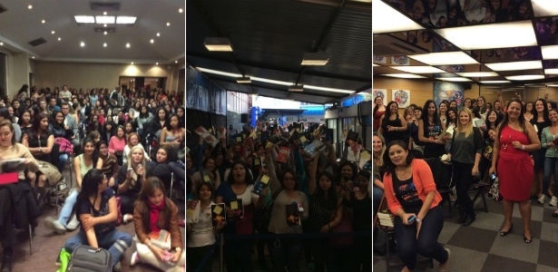 "Las Guerreras", alcunha das fãs de Megan Maxwell, em encontros na Colômbia, México e Brasil - Divulgação - Divulgação