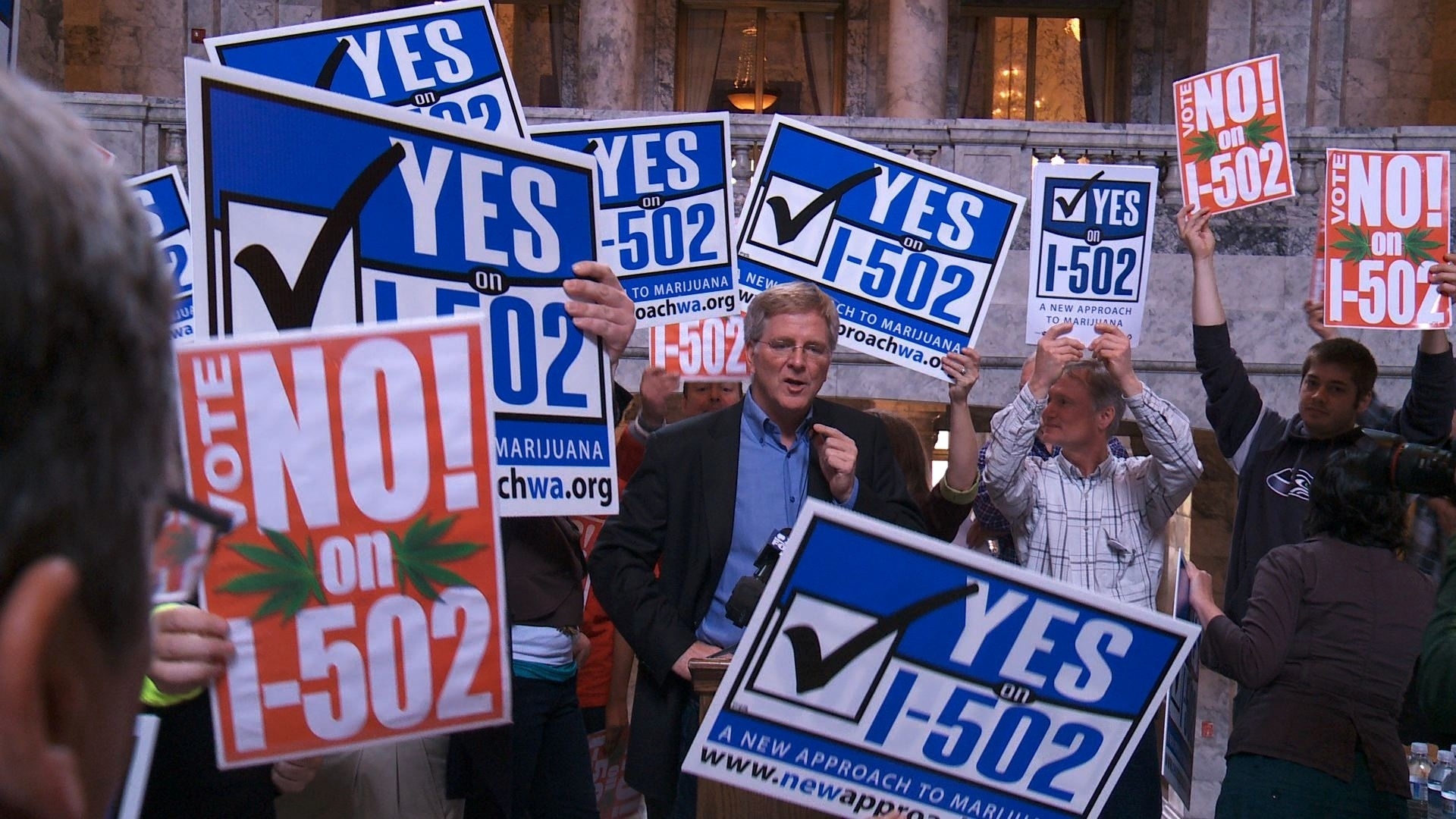 Cena do documentário "Evergreen: The Road to Legalization in Washington" - Reprodução