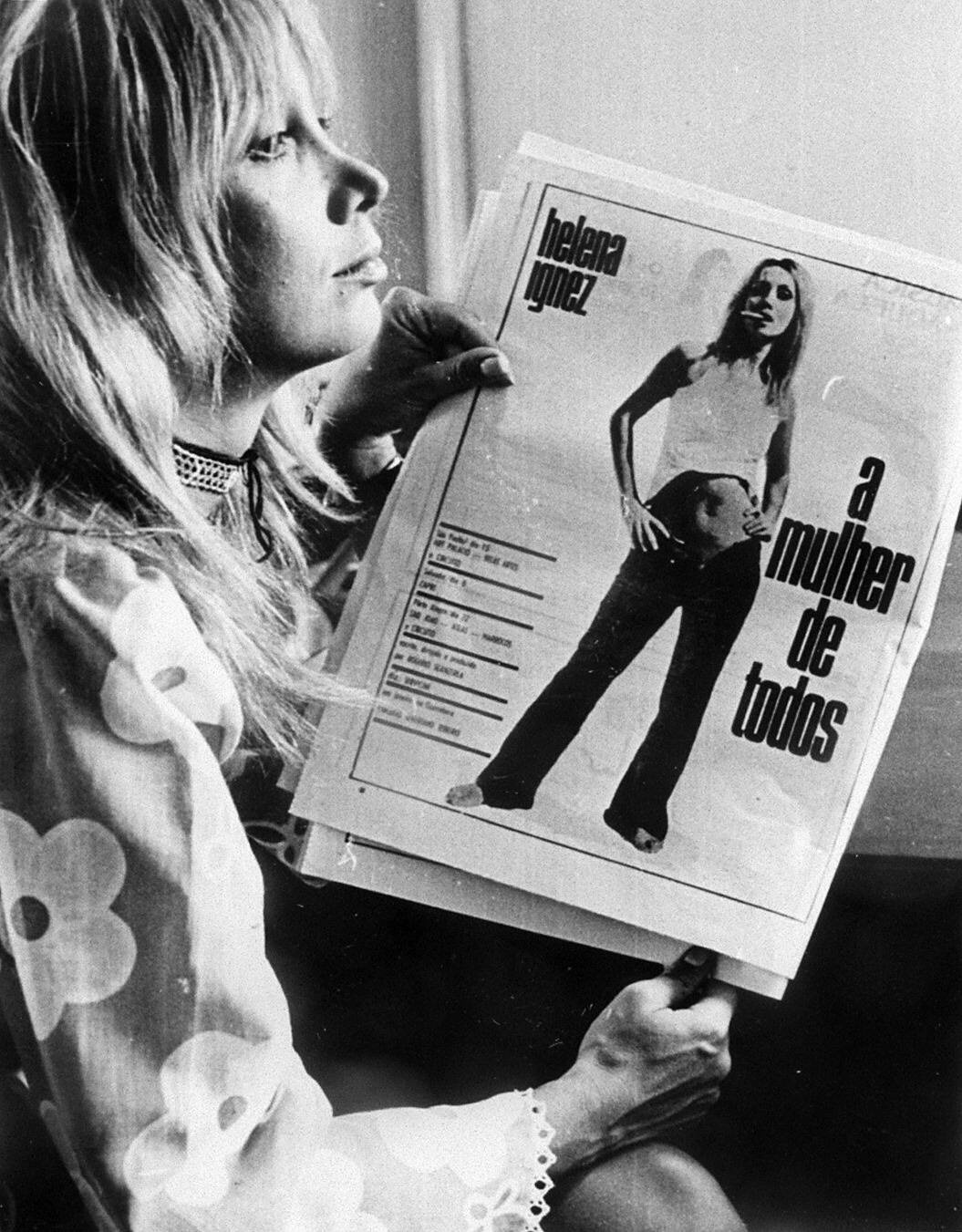 Helena Ignez, a Ângela Carne e Osso em ?A Mulher de Todos? (Rogério Sganzerla, 1969). Incompreensível, indomável, imprevisível e irresistivelmente sedutora. A Ângela Carne e Osso de Helena Ignez é diva. - Reprodução