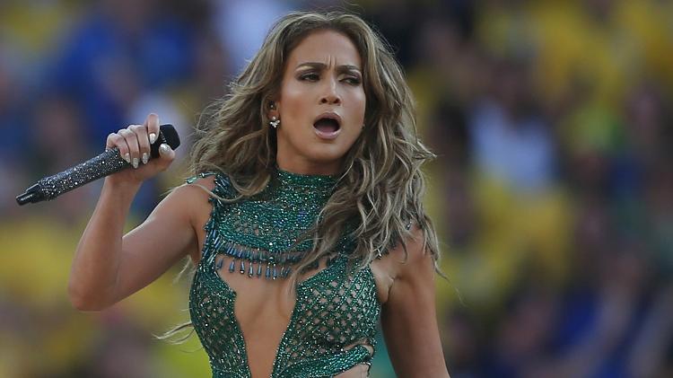 Jennifer Lopez at the fifa World Cup in Brazil in 2014 - AFP
