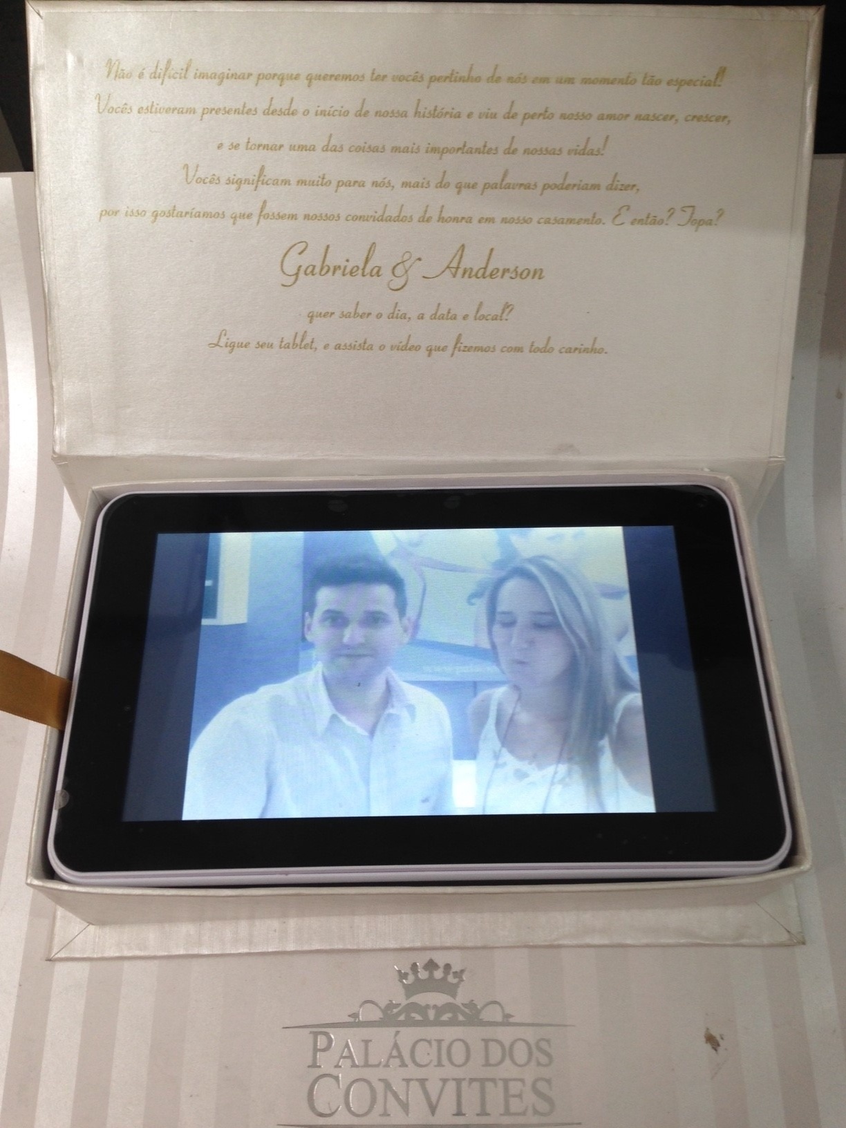 Convite tablet - Divulgação