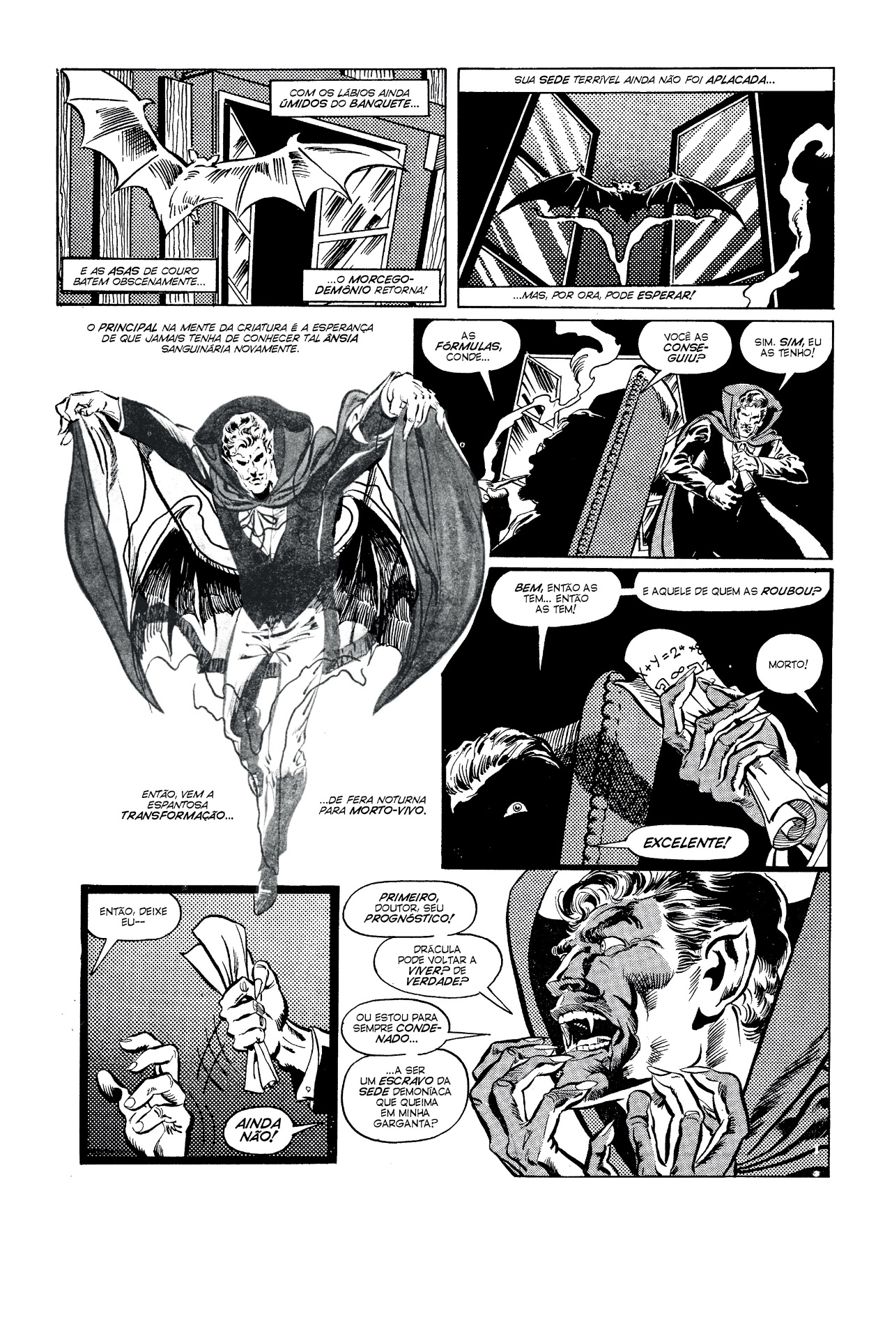 Imagem da HQ "A Tumba de Drácula" - Divulgação/Panini