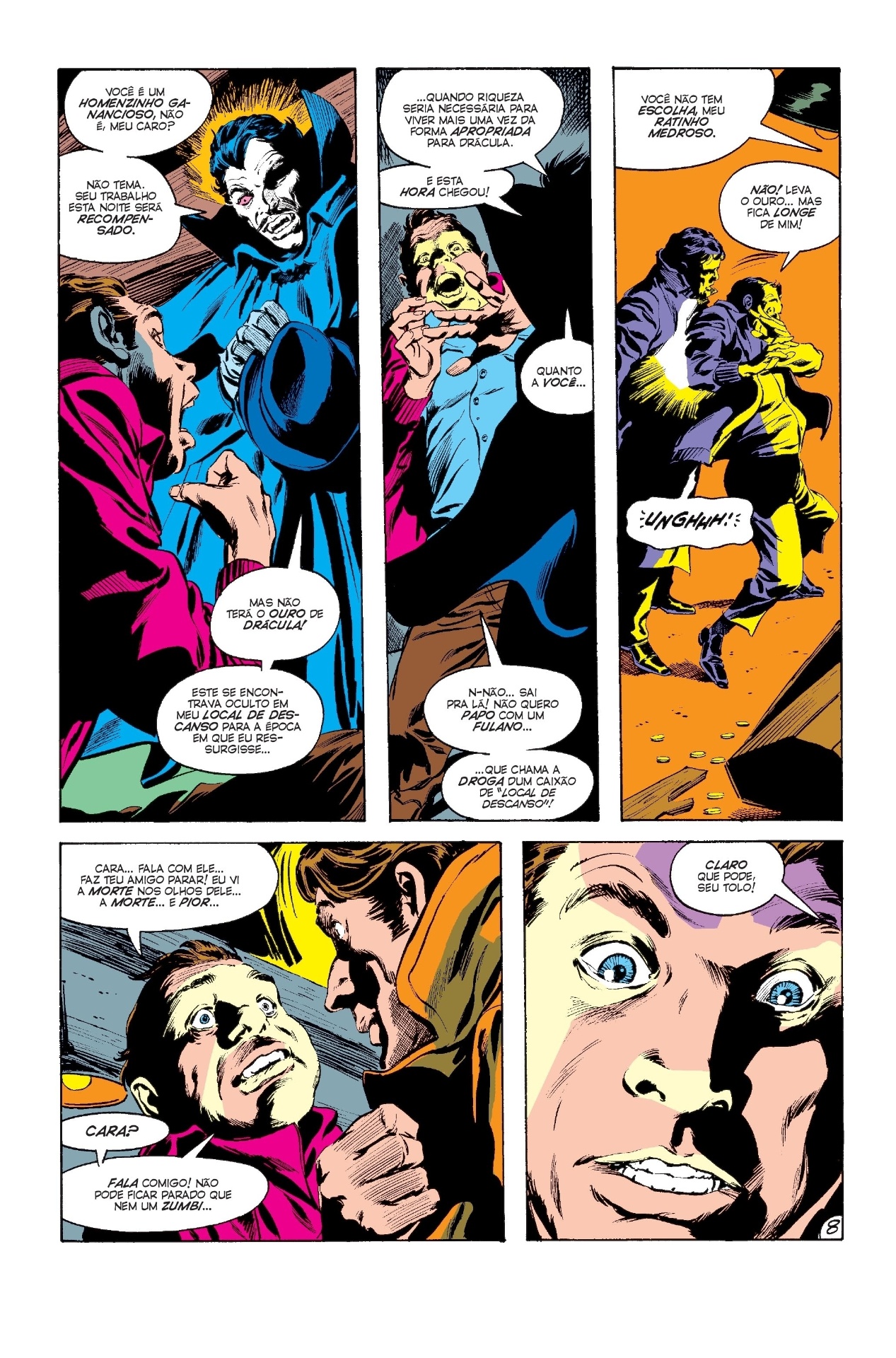 Imagem da HQ "A Tumba de Drácula" - Divulgação/Panini