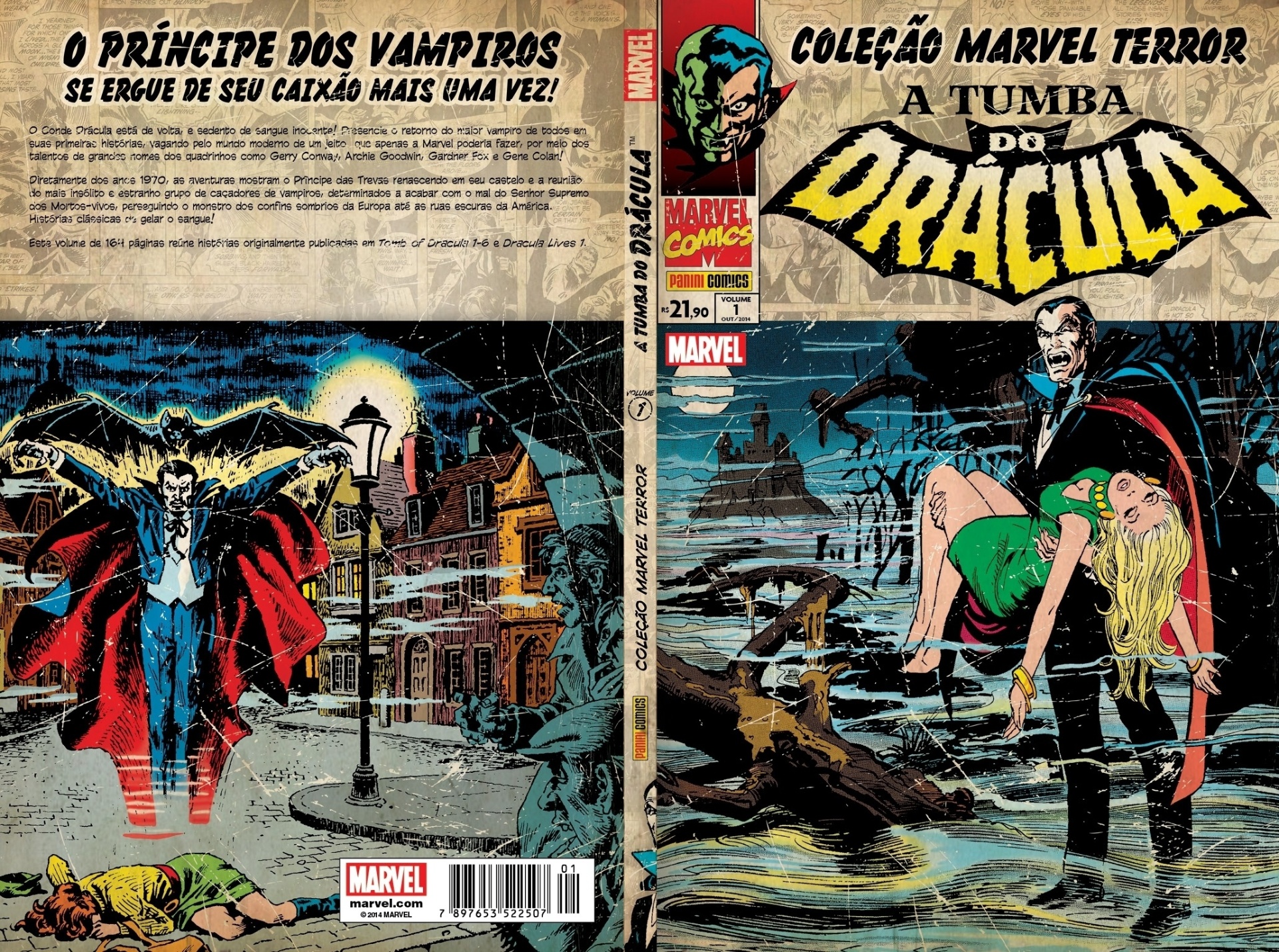 Imagem da HQ "A Tumba de Drácula" - Divulgação/Panini