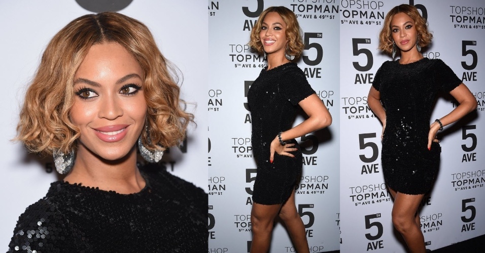 4.nov.2014 - A cantora Beyoncé Knowles prestigia a inauguração da loja flagship da marca Topshop Topman, em um jantar em Nova York nesta terça-feira