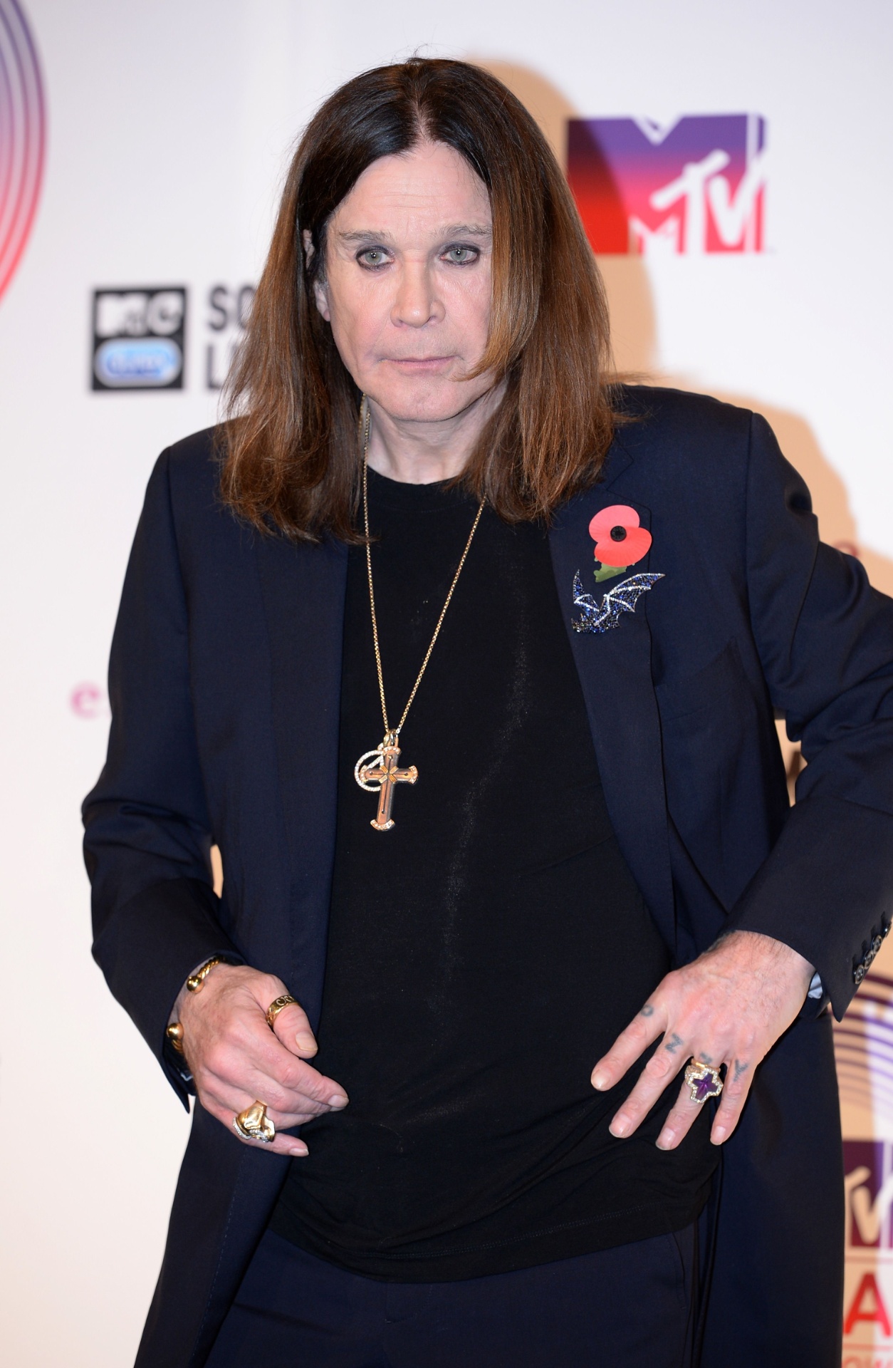Ozzy Osbourne foi o grande homenageado da noite da 21ª edição do Europe Music Awards (EMA) 2014 - AFP