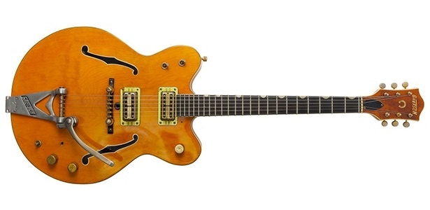 Guitarra modelo Gretsch 6120, de 1963, que pertenceu a John Lennon, vai a leilão
