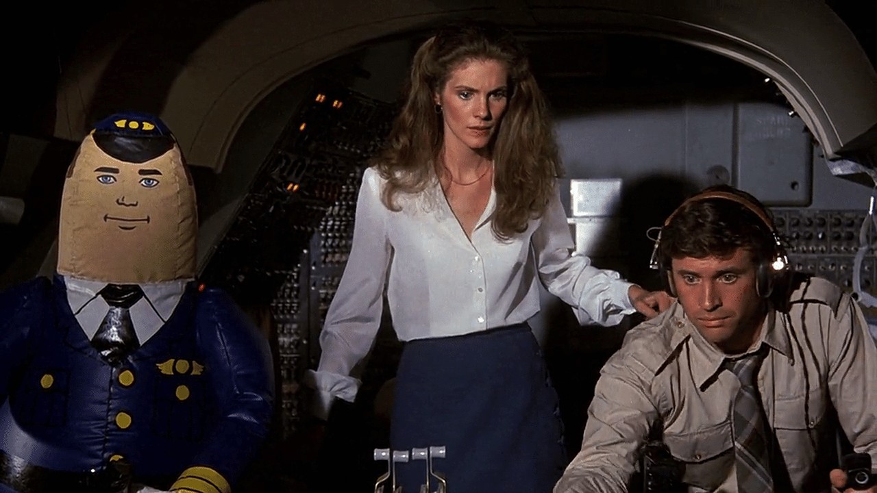 Cena de "Apertem os Cintos... O Piloto Sumiu" (1980), dos diretores Jim Abrahams, Jerry Zucker e David Zucker - Reprodução