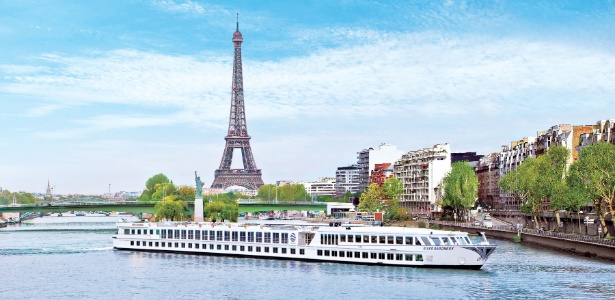 Paris será destino do cruzeiro realizado pelo navio River Baroness - Divulgação/Uniworld Boutique River Cruises
