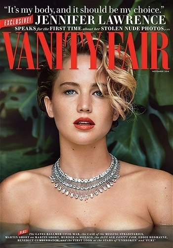 7.out.2014 - Jennifer Lawrence na capa da "Vanity Fair"