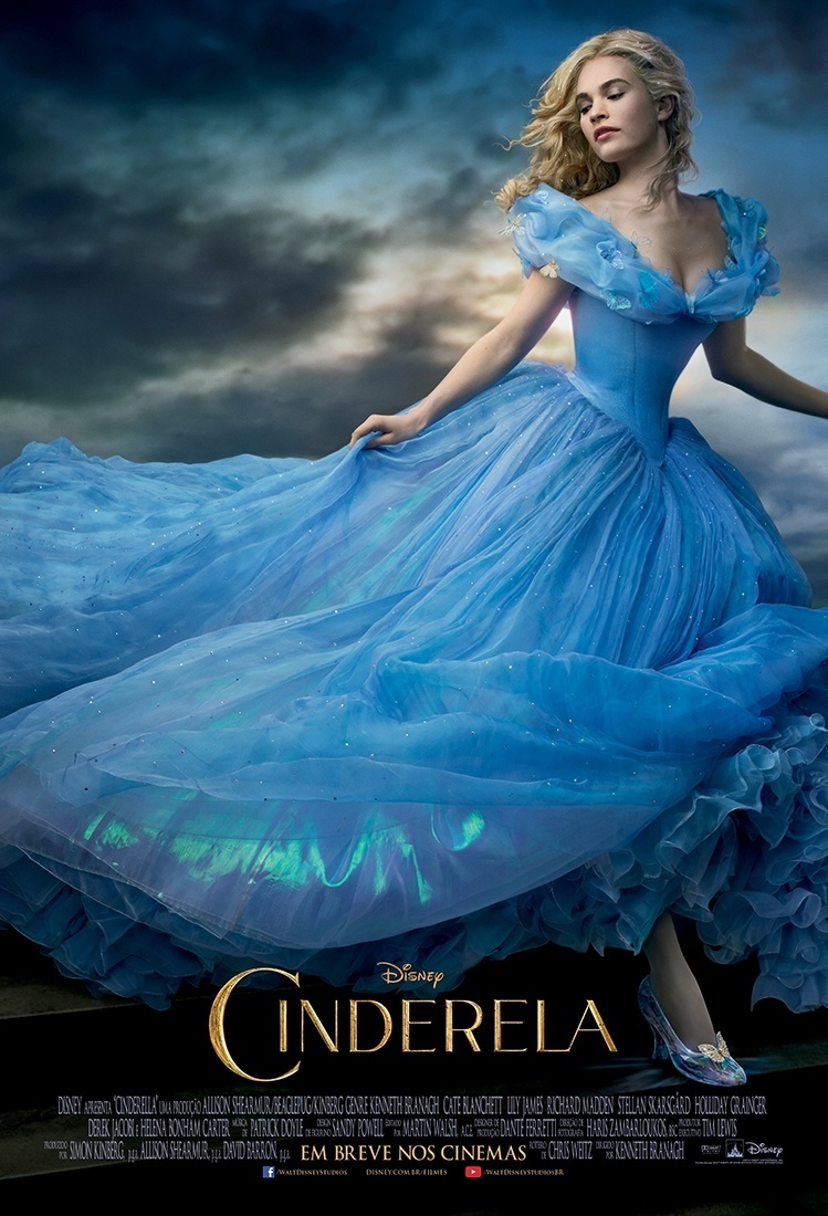 Cartaz do filme "Cinderela" (2015), de Kenneth Brannagh - Divulgação