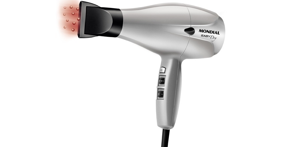 Easy Dry PRO SC-17, Mondial. Com 2.000 watts e tecnologia de emissão de íons, vem com dois bocais direcionadores de ar. Preço sugerido: R$ 99,90. SAC: 0800-550393. | Preço e disponibilidade pesquisados em novembro de 2014 e sujeitos a alteração - Divulgação