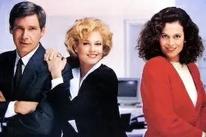 1988: "Uma Secretária de Futuro", com Melanie Griffith, Harrison Ford e Sigourney Weaver - Reprodução