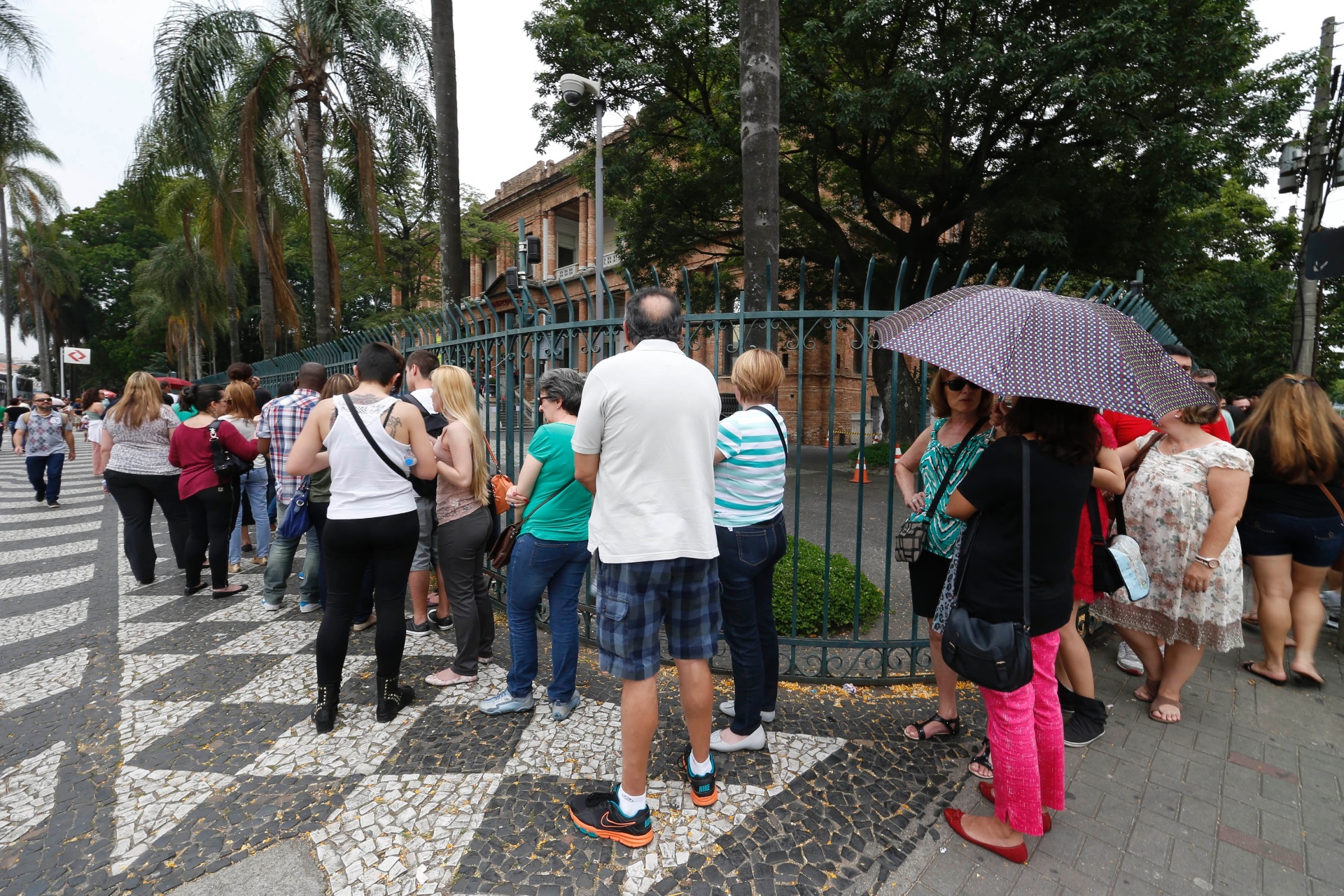 Público enfrenta uma fila de cerca de duas horas na estreia da exposição do artista plástico australiano Ron Mueck, na Pinacoteca de São Paulo - Junior Lago/UOL