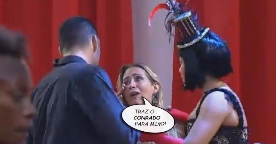 Andréia Sorvetão pede pelo marido durante a festa Cinema Mudo em "A Fazenda 7"