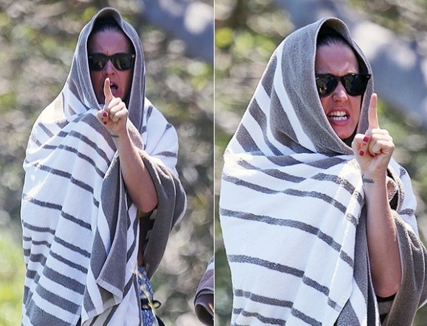 Na Austrália, Katy Perry se irrita com paparazzi e diz que são nojetos e pervertidos