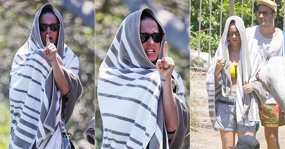 Katy Perry critica paparazzi australianos por perseguirem-na em praia
