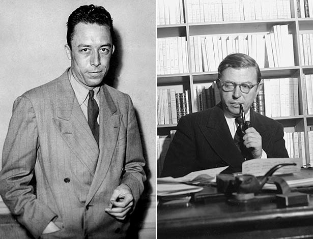Albert Camus e Jean Paul-Sartre  - AFP/AP