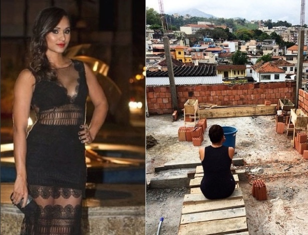Atriz Thaíssa Carvalho mostra reforma de sua casa em bairro de subúrbio carioca