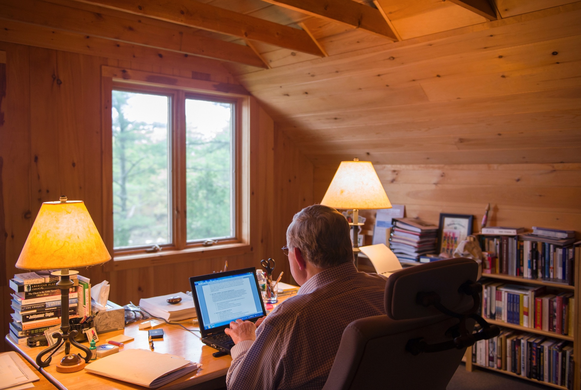 Cabana no Maine (EUA)  (Imagem do NYT - usar apenas no respectivo material) - Stacey Cramp/ The New York Times