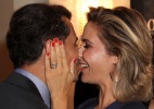 Guilhermina Guinle tasca beijão em seu marido em festa de revista no Rio - Anderson Borde e Marcello Sá Barretto/AgNews
