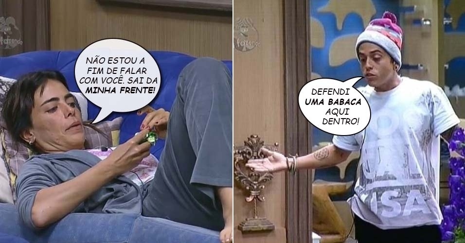 27.nov.2014 - Heloisa Faissol e DH discutem durante a roça entre Pepê e Neném e MC Bruninha em "A Fazenda 7"
