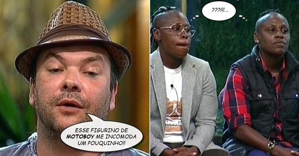 29.set.2014 - Felipeh Campos critica o visual de Pepê e Neném ao indicá-las para a segunda roça de "A Fazenda 7"
