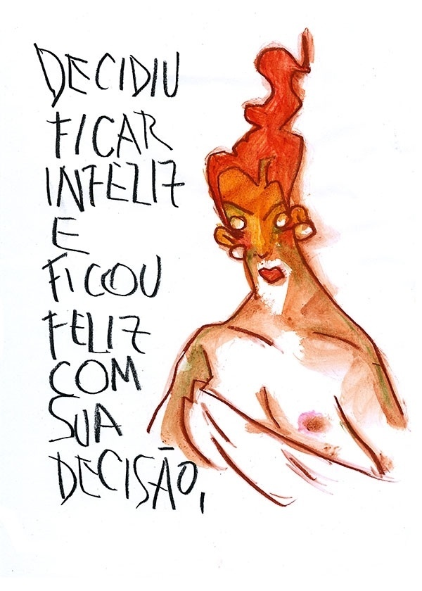 O ilustrador e blogueiro do UOL Orlando Pedroso lança o livro "Filosofias Baratas me São as mais Caras" - Orlando