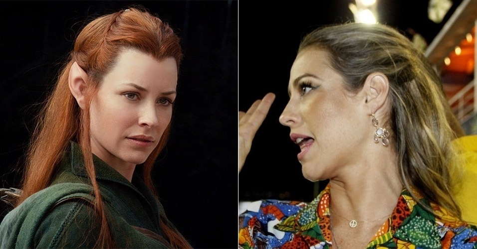 TAURIEL PIOVANI - Fosse Peter Jackson brasileiro, não resta dúvidas de que o papel da elfa Tauriel iria para a gatíssima Luana Piovani. Se cuida, Evangeline! - Montagem UOL/Divulgação/AgNews