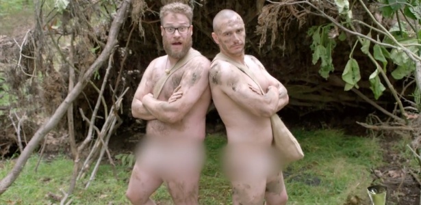 Seth Rogen e James Franco participam do reality "Naked and Afraid" num episódio especial