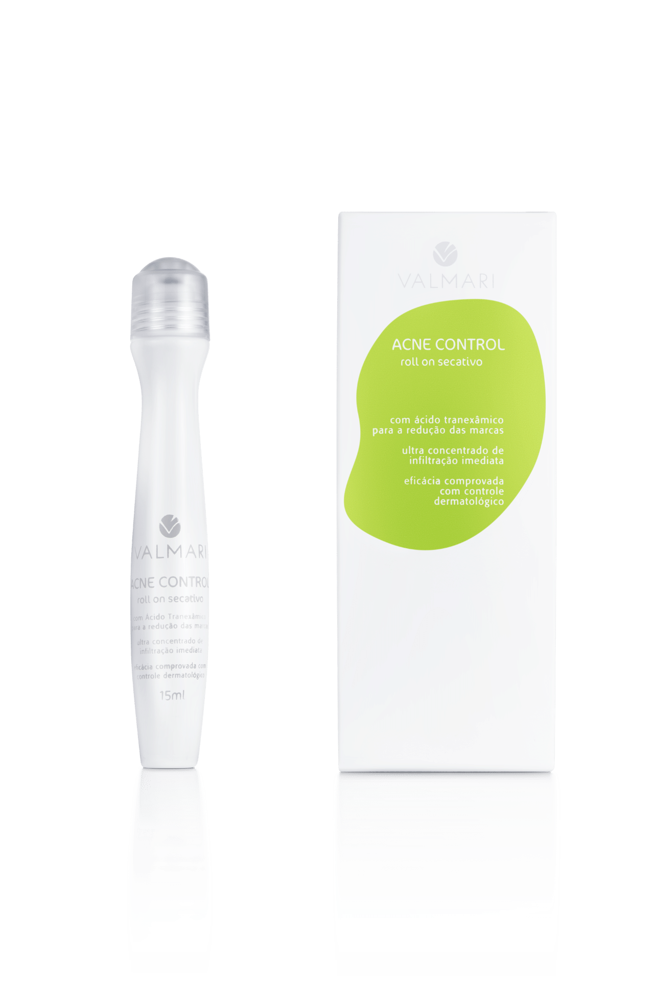 Produtos para acne adulta - Acne Control Roll On Secativo, da Valmari - Divulgação