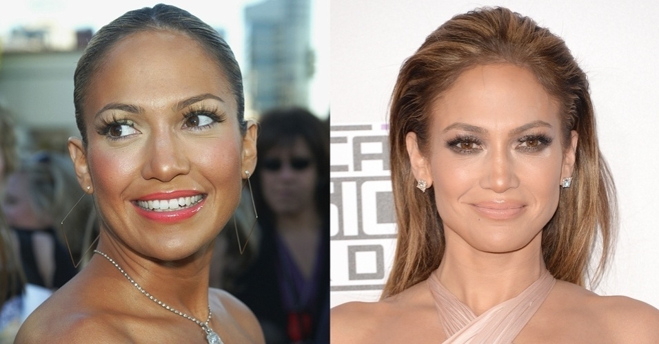 Antes e depois das sobrancelhas de Jennifer Lopez - Getty Images